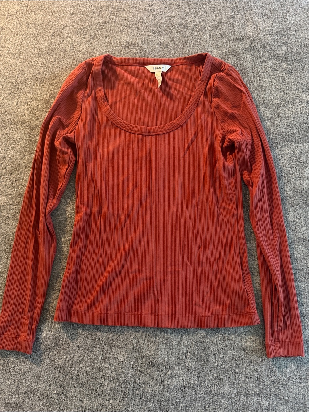 SPANX Rib Long Sleeve Tee